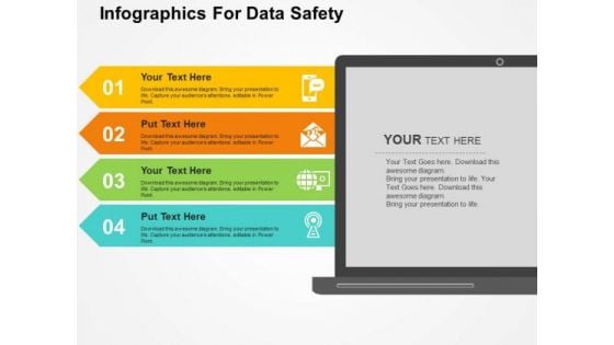 Infographics For Data Safety PowerPoint Templates