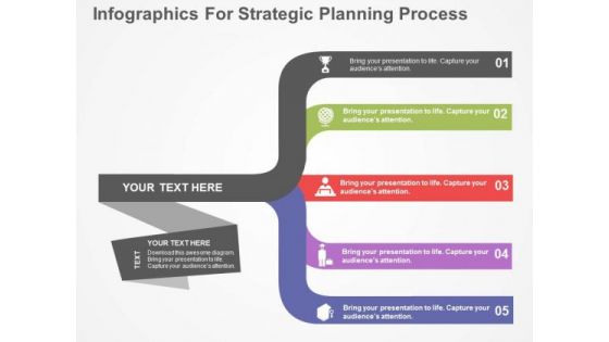 Infographics For Strategic Planning Process PowerPoint Template