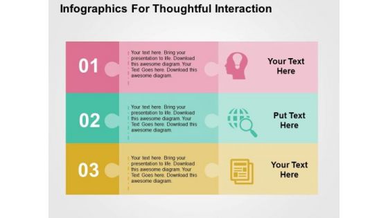 Infographics For Thoughtful Interacation PowerPoint Templates