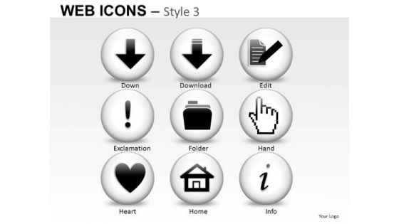 Information Internet Web Icons PowerPoint Slides And Ppt Clipart Graphics