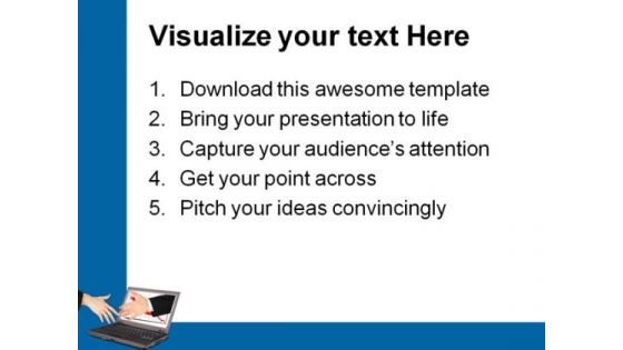 Information Technology Handshake PowerPoint Themes And PowerPoint Slides 0711