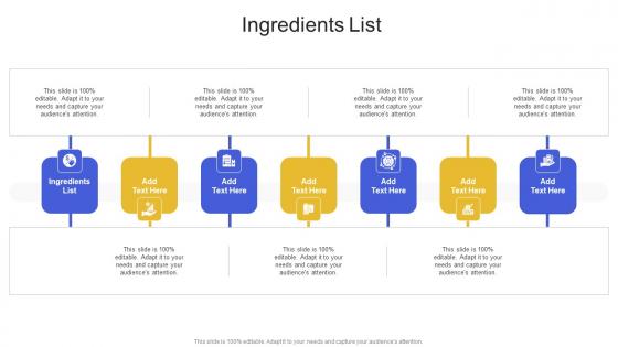 Ingredients List In Powerpoint And Google Slides Cpb