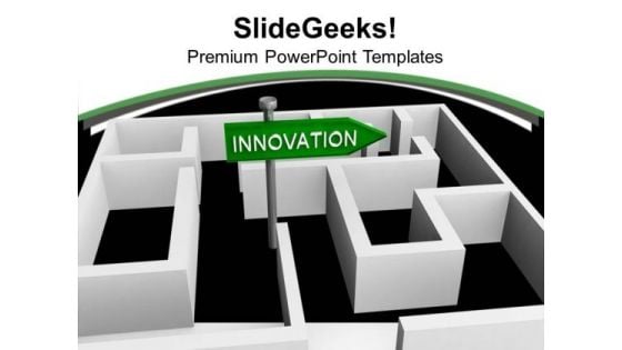 Innovation Concept With Labyrinth Business PowerPoint Templates Ppt Backgrounds For Slides 0113