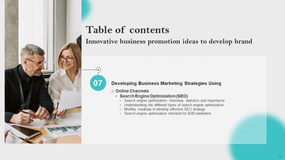 Innovative Business Promotion Ideas To Develop Brand Complete Deck