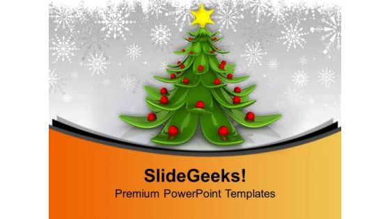 Innovative Christmas Tree Decoration PowerPoint Templates Ppt Backgrounds For Slides 0113