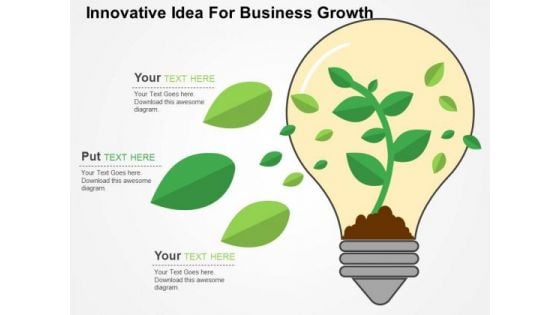 Innovative Idea For Business Growth PowerPoint Template