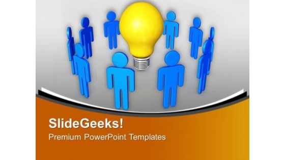 Innovative Ideas Of Team Members Business PowerPoint Templates Ppt Backgrounds For Slides 0313