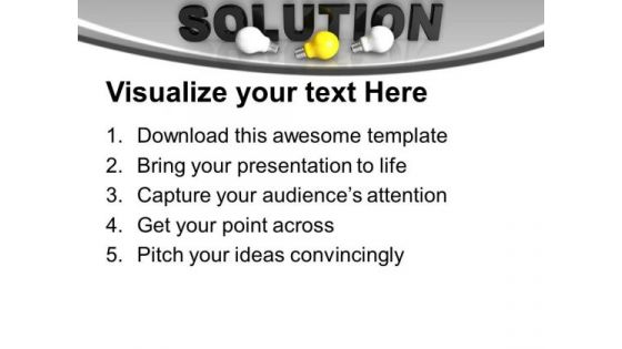 Innovative Thinking And Business Solutions PowerPoint Templates Ppt Backgrounds For Slides 0313