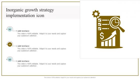 Inorganic Growth Strategy Implementation Icon Mockup Pdf