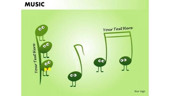 Insects Musical Icons PowerPoint Design Slides