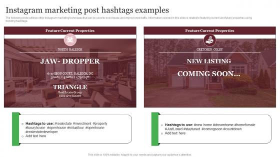 Instagram Marketing Post Hashtags Examples Out Of The Box Real Topics Pdf