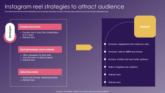 Instagram Reel Strategies Attract School Promotion Strategies To Increase Enrollment Demonstration Pdf