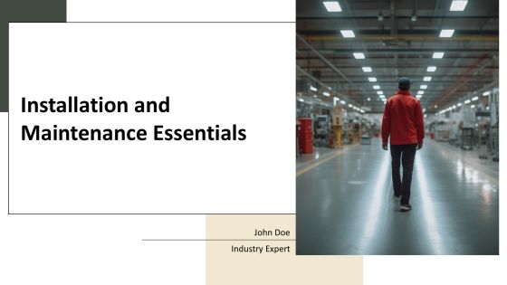 Installation And Maintenance Essentials PPT Designs AT