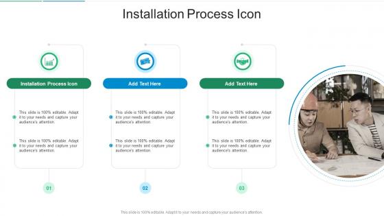 Installation Process Icon In Powerpoint And Google Slides Cpb