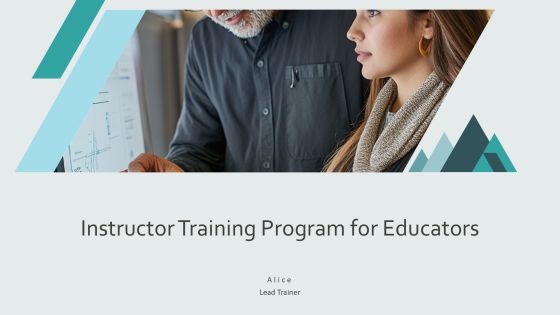 Instructor Training Program For Educators PPT Designs AT