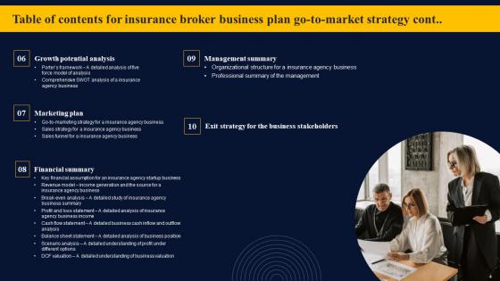 Insurance Broker Business Plan Go To Market Strategy