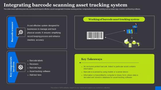 Integrating Barcode Scanning Asset Tracking System RFID Solutions For Asset Traceability Summary Pdf