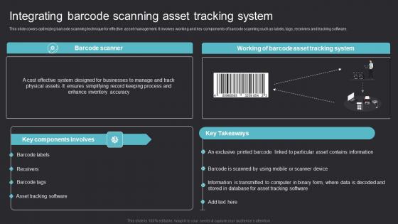 Integrating Barcode Scanning Maximizing Efficiency With Asset Tracking Solutions Slides Pdf