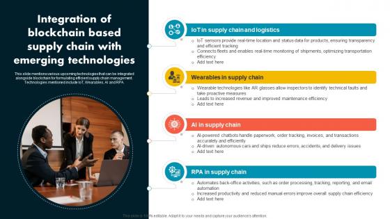 Integration Of Blockchain Based Supply Chain Supply Chain Evolution Harnessing The Power BCT SS V Integration Of Blockchain Based Supply Chain Supply Chain Evolution Harnessing The Power BCT SS V