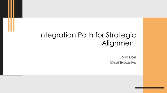 Integration Path For Strategic Alignment PPT Structure AT