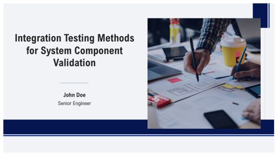 Integration Testing Methods For System Component Validation PPT Mockup AT