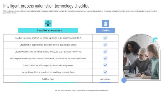 Intelligent Process Automation Technology Checklist Sample Pdf
