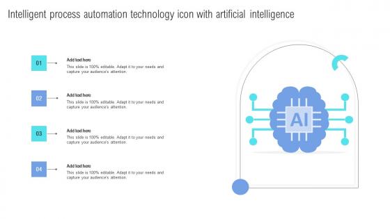 Intelligent Process Automation Technology Icon With Artificial Intelligence Formats Pdf