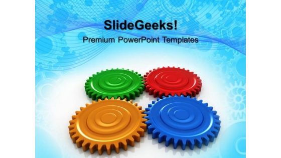 Interlocking Gears Industrial PowerPoint Templates And PowerPoint Themes 0512