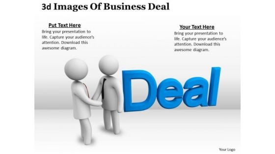 International Marketing Concepts 3d Image Of Business Deal Character