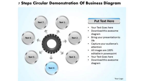 International Marketing Concepts Steps Circular Demonstration Of Business Diagram PowerPoint