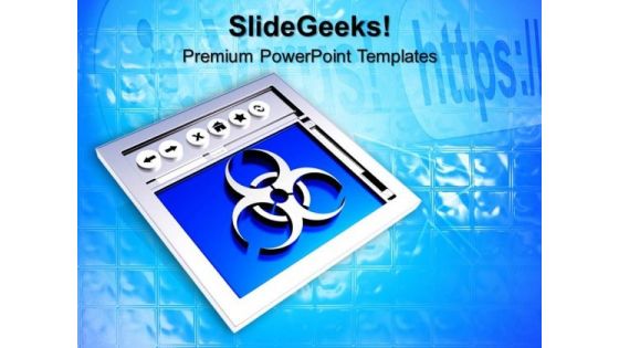 Internet Browser Virus Symbol PowerPoint Templates And PowerPoint Themes 0612