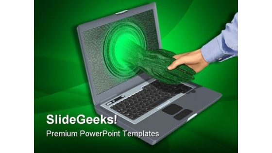 Internet Business Deal Computer PowerPoint Templates And PowerPoint Backgrounds 0611