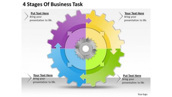 Internet Business Strategy 4 Stages Of Task Strategic Planning Template Ppt Slide
