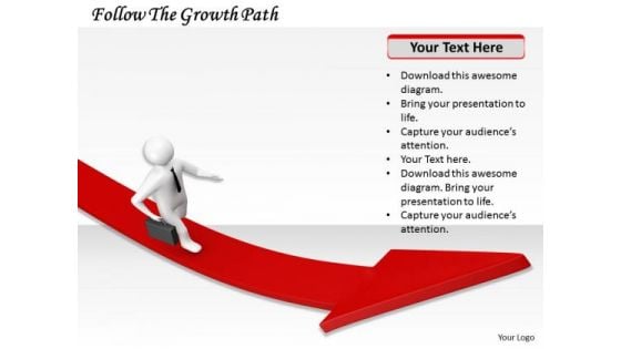 Internet Business Strategy Follow The Growth Path Concepts