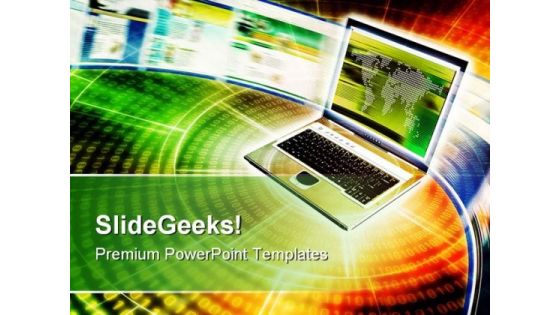 Internet Communication Business PowerPoint Templates And PowerPoint Backgrounds 0711