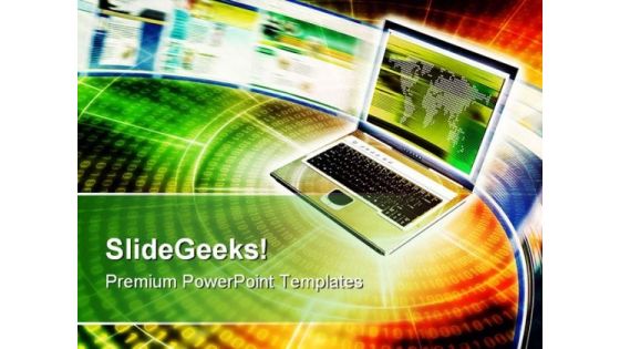 Internet Communication Business PowerPoint Templates And PowerPoint Backgrounds 0711