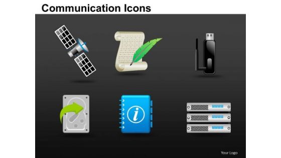 Internet Communication Icons PowerPoint Slides And Ppt Clipart Graphics