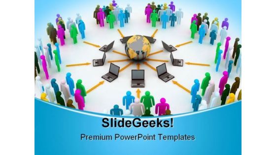 Internet Concept Global PowerPoint Templates And PowerPoint Backgrounds 0711