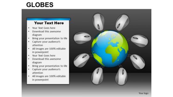 Internet Connected World PowerPoint Slides And Ppt Templates