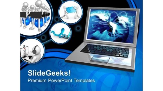 Internet Connection Technology PowerPoint Templates And PowerPoint Themes 0612