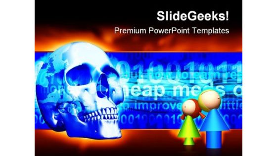 Internet Dangers Computer PowerPoint Templates And PowerPoint Backgrounds 0611