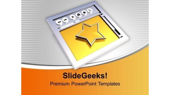 Internet Favourite Browser Technology PowerPoint Templates Ppt Backgrounds For Slides 0113