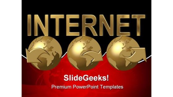 Internet Global PowerPoint Templates And PowerPoint Backgrounds 0611