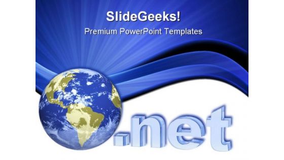 Internet Globe PowerPoint Template 1110