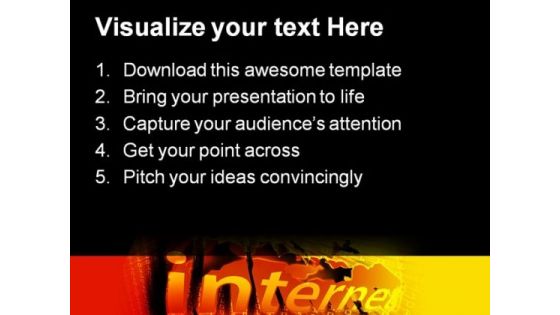 Internet Illustration Binary Computer PowerPoint Templates And PowerPoint Backgrounds 0211
