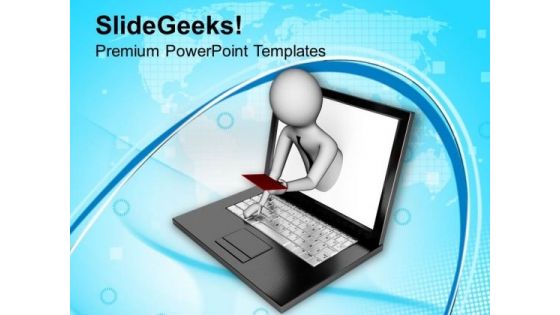 Internet Is The Best Way Of Business PowerPoint Templates Ppt Backgrounds For Slides 0713