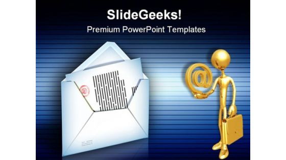 Internet Mail Computer PowerPoint Templates And PowerPoint Backgrounds 0611