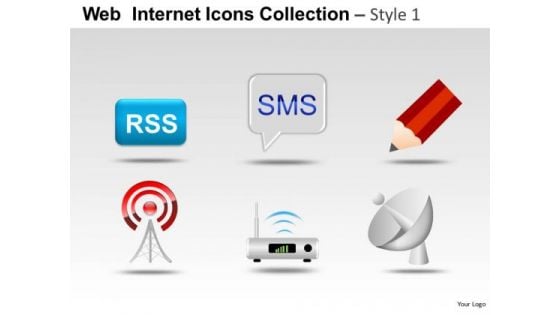 Internet Message Web Internet Icons PowerPoint Slides And Ppt Clipart Graphics