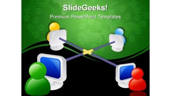 Internet Networking Communication PowerPoint Templates And PowerPoint Backgrounds 0711