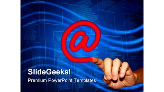 Internet Touch Symbol PowerPoint Templates And PowerPoint Backgrounds 0111